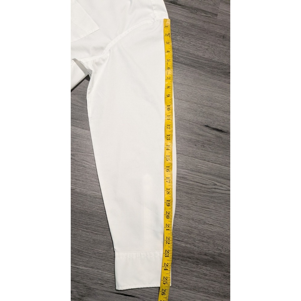 NWT Charles Tyrwhitt Men's White Non‎ Iron Stretch Poplin Slim Fit Shirt Size XL - Picture 8 of 9